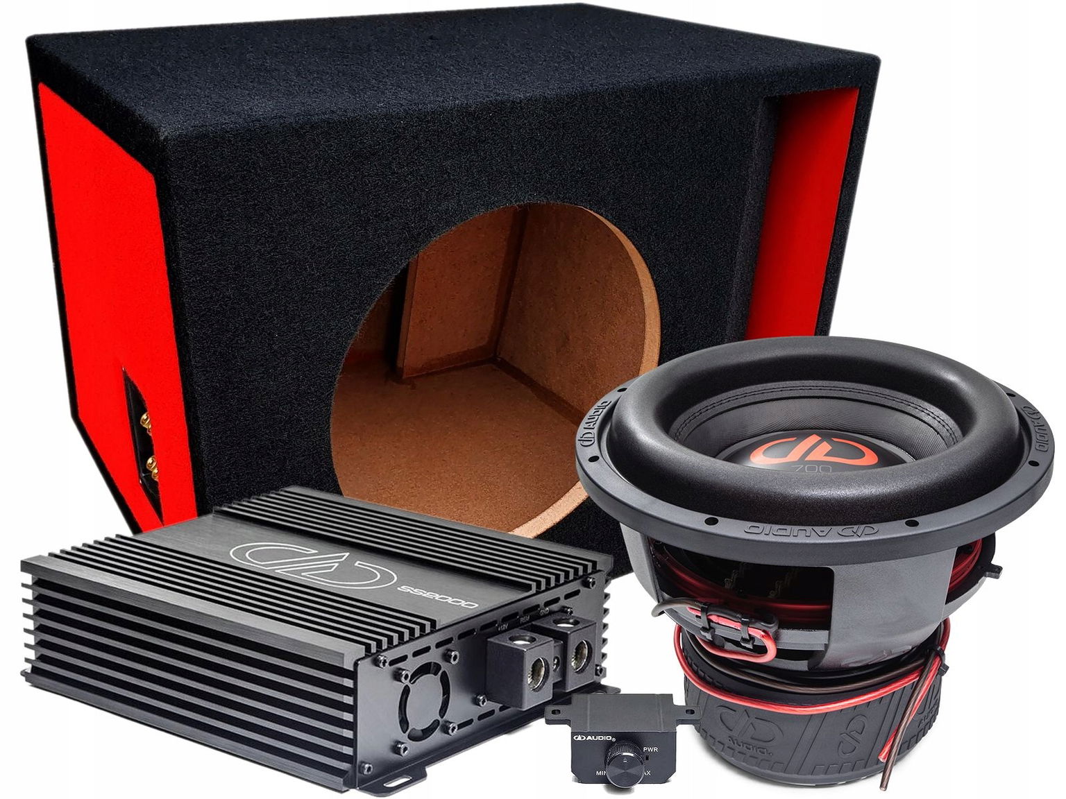 DD Audio DD 712f D2 sada Subwoofer 30CM 1500W Rms zosilňovač 2000W