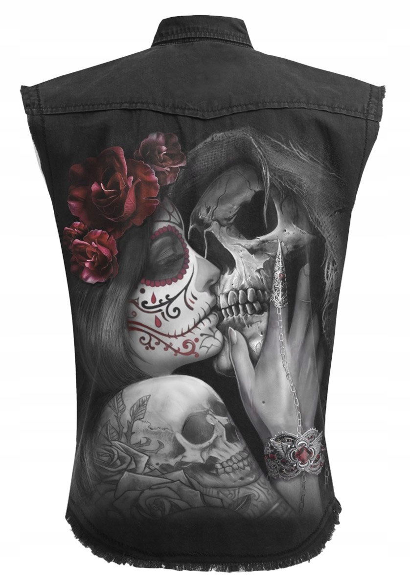 Dead Kiss Vesta Denim Spiral 2XL