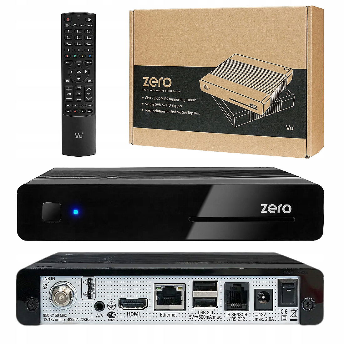 Dekodér Dvb-s, DVB-S2 Vu+ Zero v2