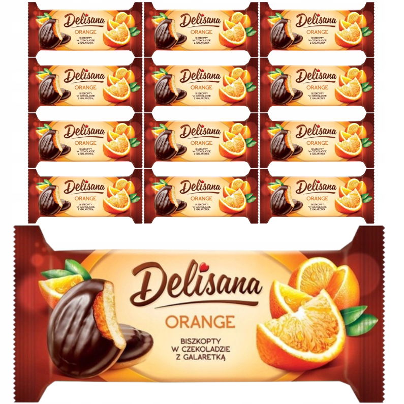 Delisana Koláčiky s oranžovým želé 135 g x 12 kusov