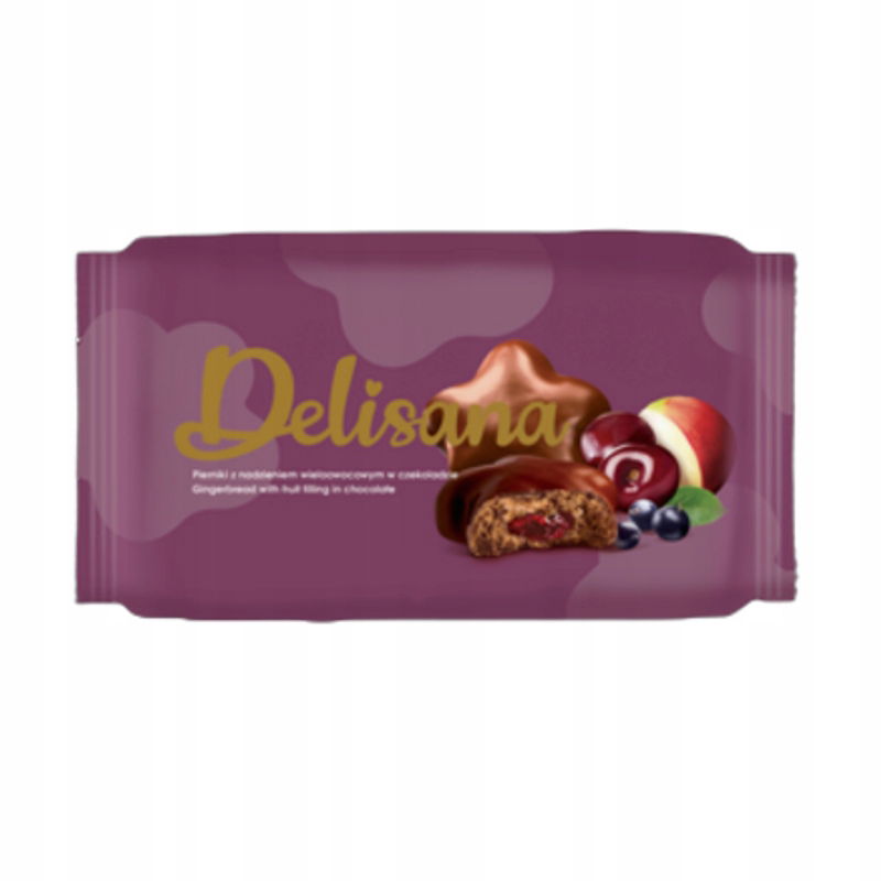 Delisana Perníky v čokoláde s viacovocnou náplňou 200 g