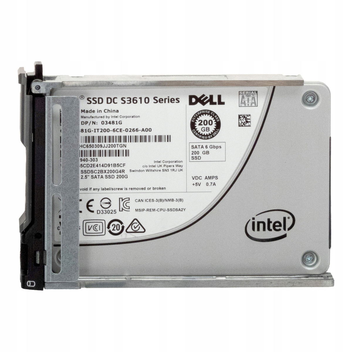 Dell 03481 G 200 Gb Sata III 2.5'' MLC SSDSC2BX200 G4R