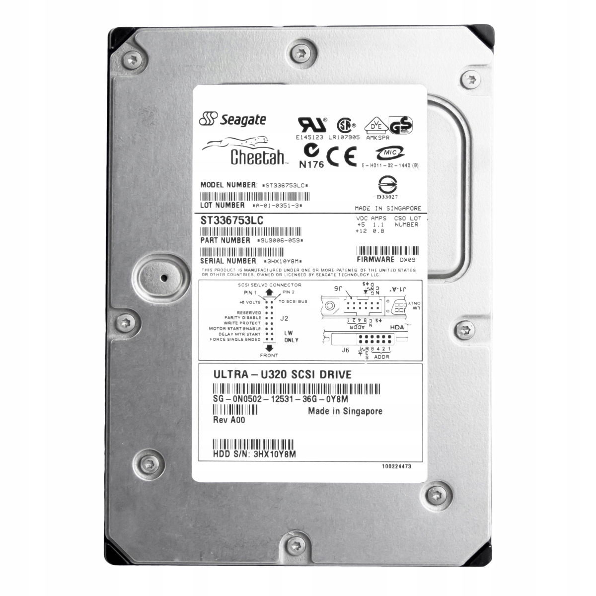 Dell 0N0502 36GB 15K Scsi U320 3.5'' ST336753LC