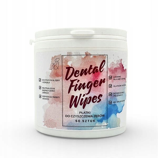 Dental Finger Wipes vločky na prst na čistenie zubov, 50 ks