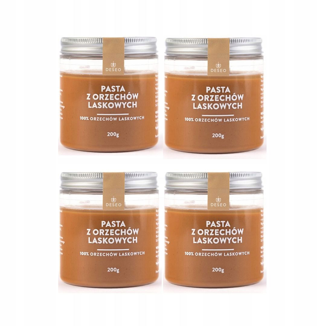 Deseo Pasta Z Lieskových Orechov Nátierka Krém Lieskový Orech 100 % 200G