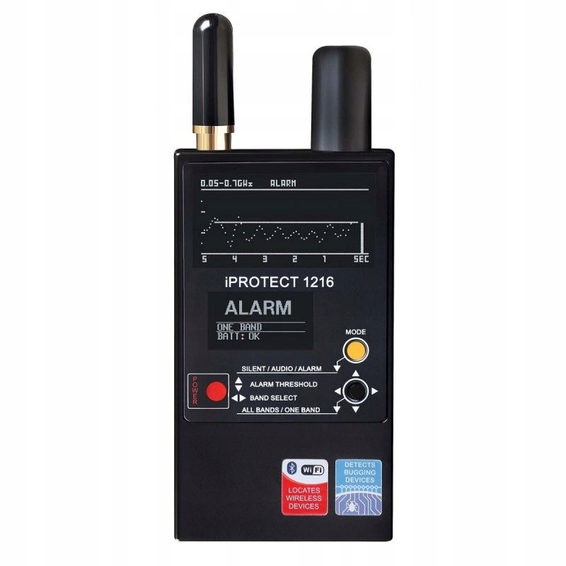 Detektor odpočúvania DigiScan Labs iProtect 1216