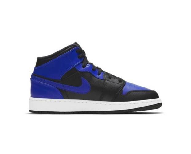 Detské športové topánky Air Jordan 1 Mid Hyper Royal Gs 554725-077