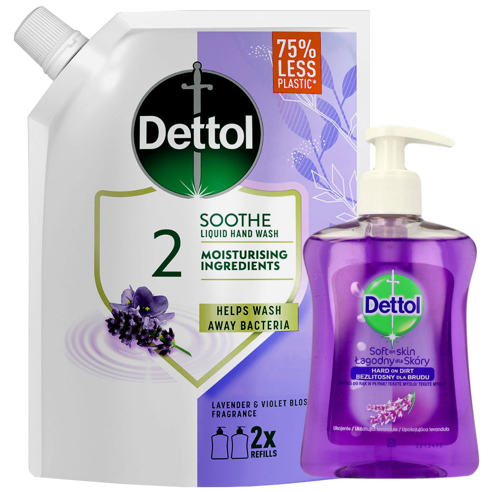 Dettol tekuté mydlo Antibakteriálne upokojenie jemná levanduľa 750 ml