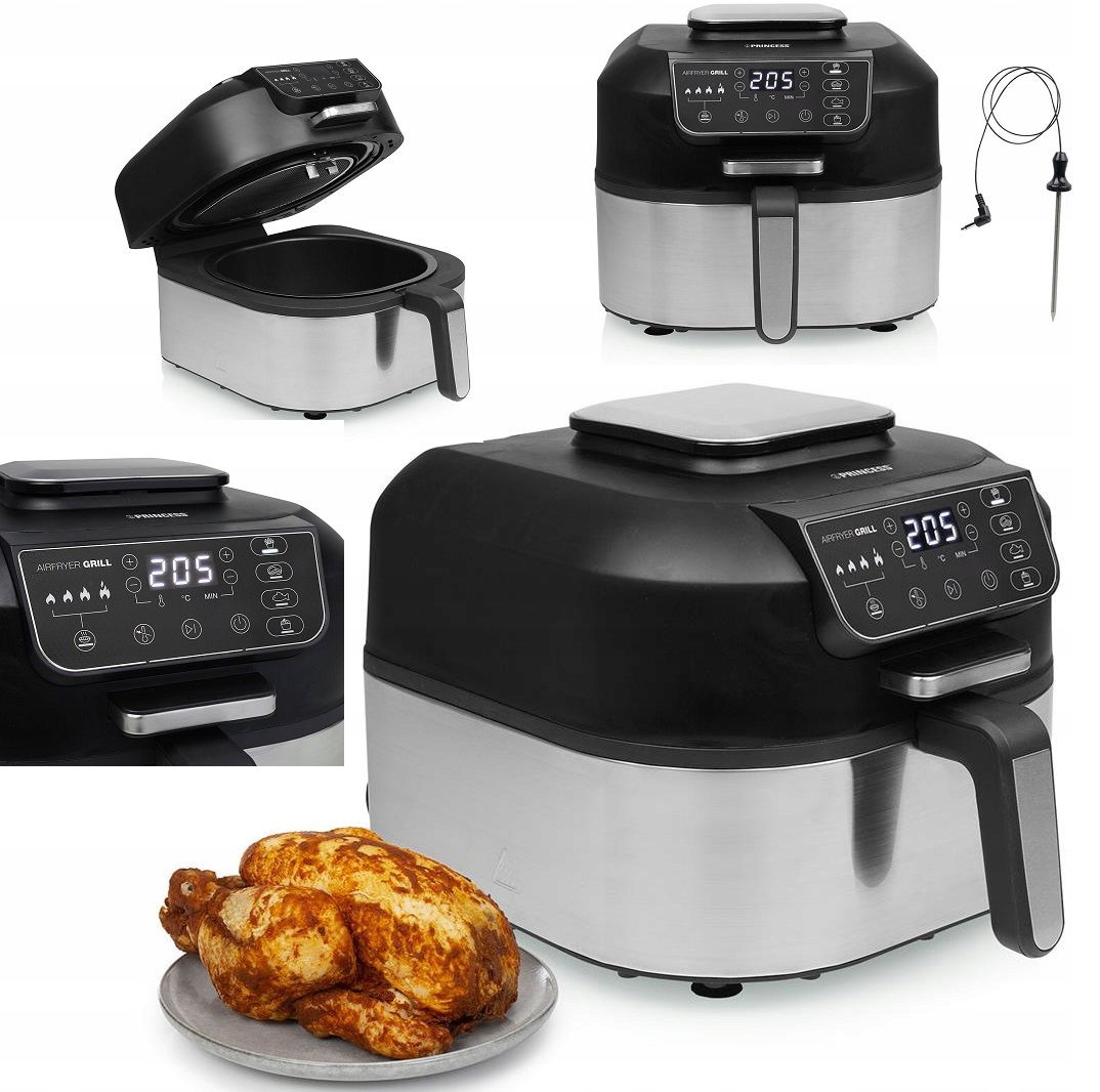 Digitálny Airfryer 2 v 1 Gril A Beztuková Fritéza 5,6L bez Bpa Pfoa