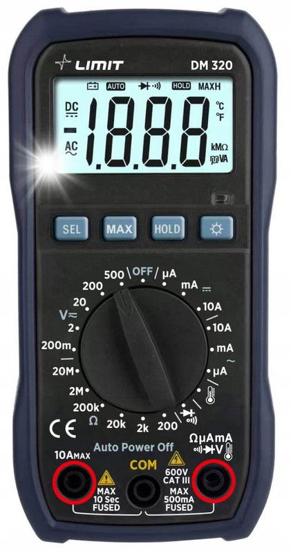 Digitálny Multimetr DM 320 289550006 Limit