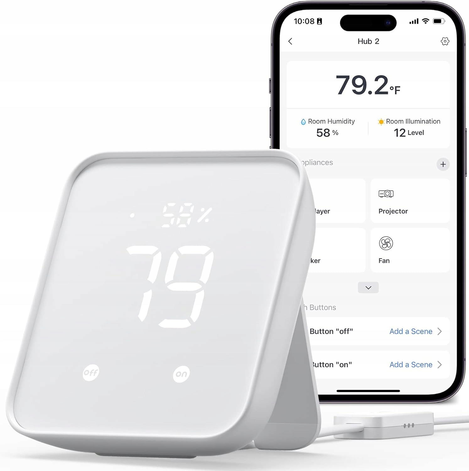 Digitálny Teplomer Switchbot HUB2 Vlhkomer Wifi Inteligentný Teplomer Pro
