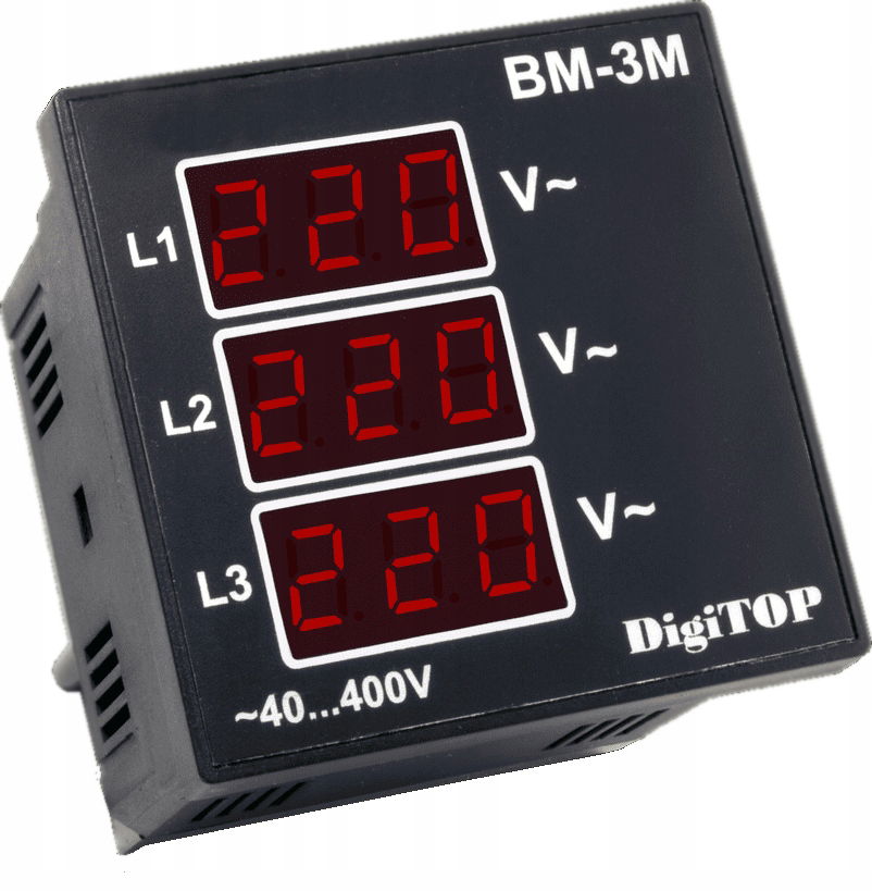 Digitálny Voltomer DigiTOP 50-400V BM-3M