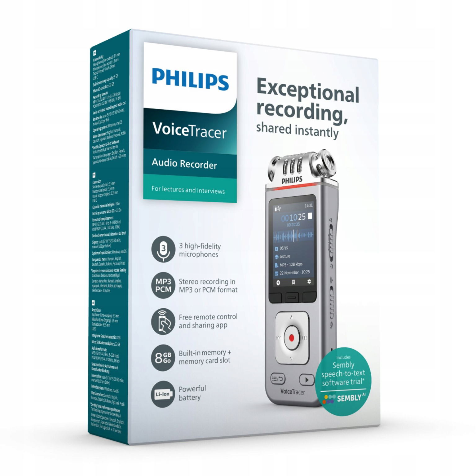 Diktafón Philips Dvt 4115