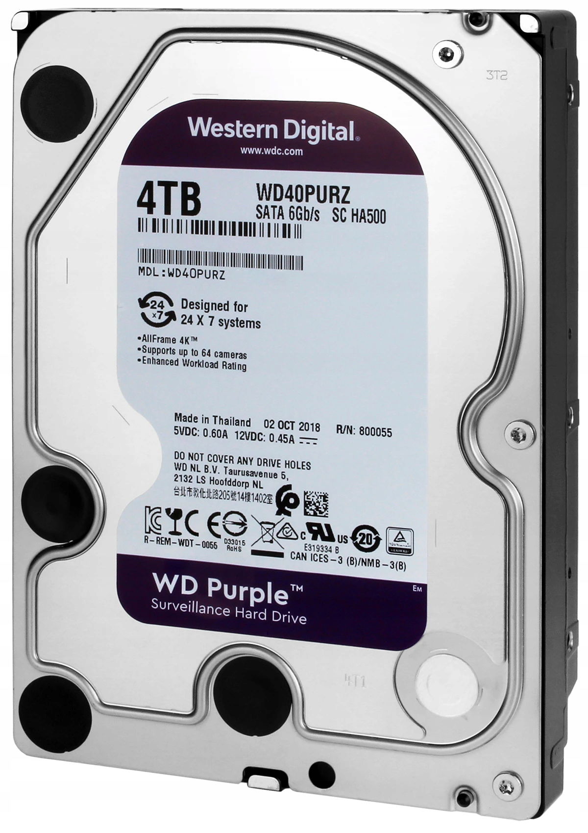 Disk Western Digital Wd Purple 4YB WD43PURZ