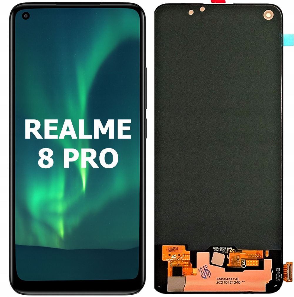 Displej, LCD Obrazovka Pre Realme 8 8 Pro Oled, Celý Displej Návod