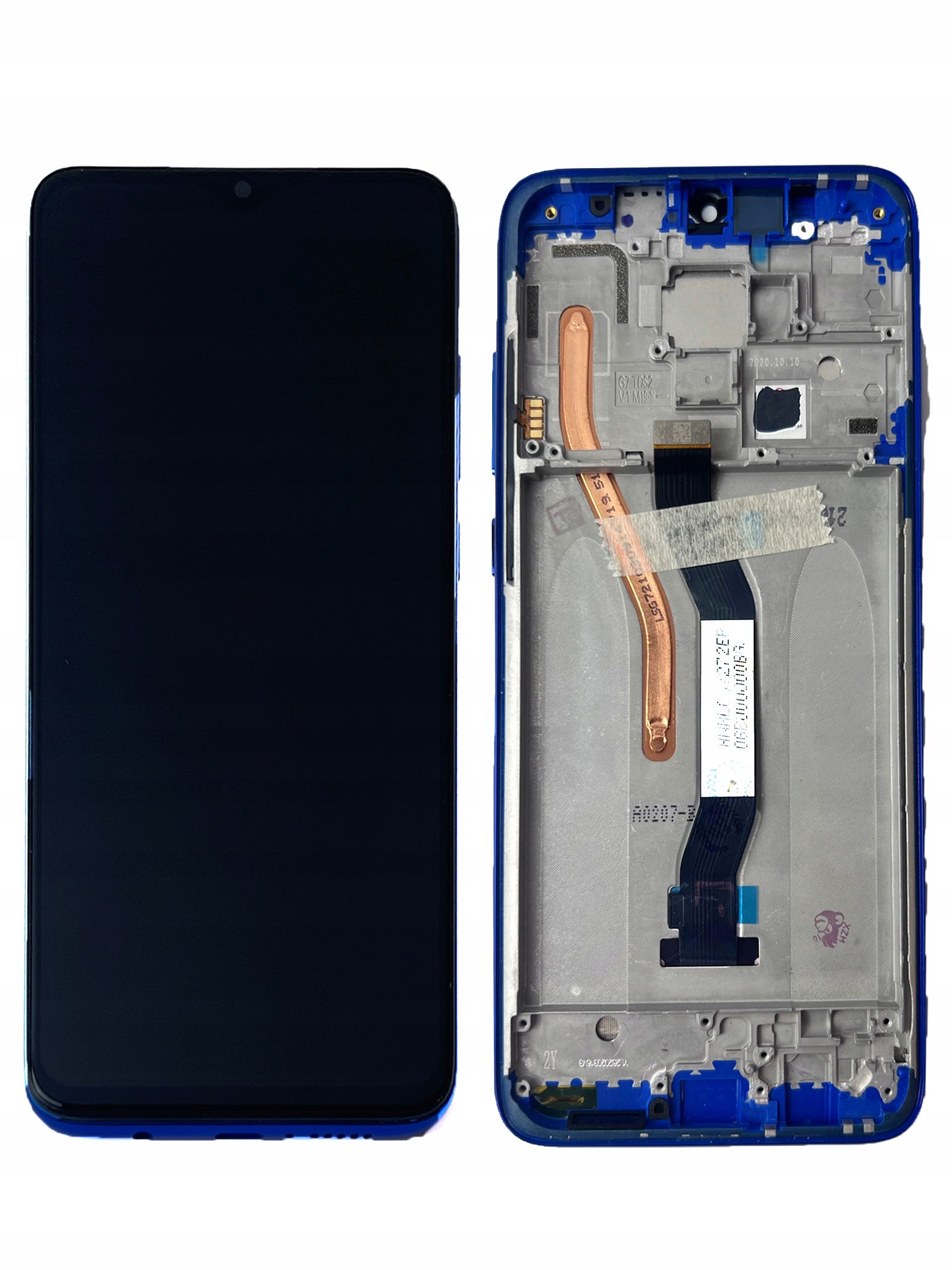 Displej v rámčeku Xiaomi Redmi Note 8 Pro modrý