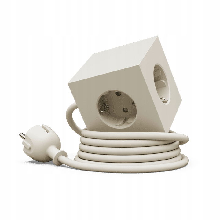 Dizajnový predlžovací kábel Square 1 vo farbe Nomad Sand Usb-c 3m Avolt