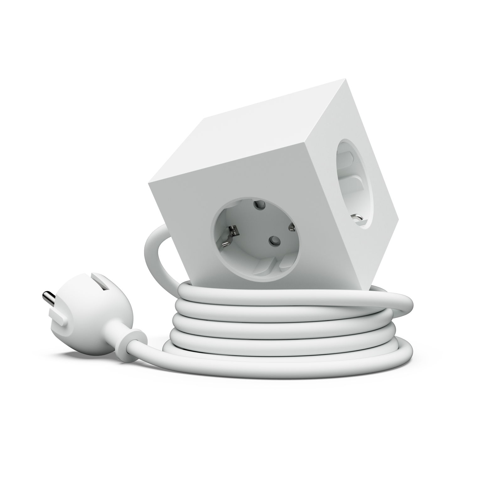 Dizajnový predlžovací kábel Square 1 vo farbe Opál White Usb-c 1,8 m Avolt