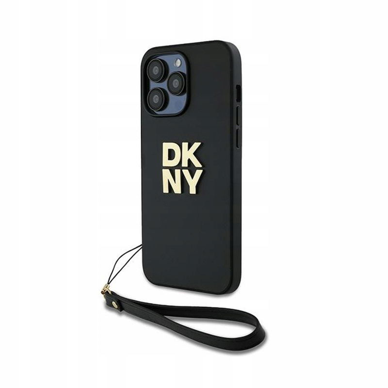 Dkny Wrist Strap Stock Logo Puzdro na iPhone 14 Pro Max (čierne)