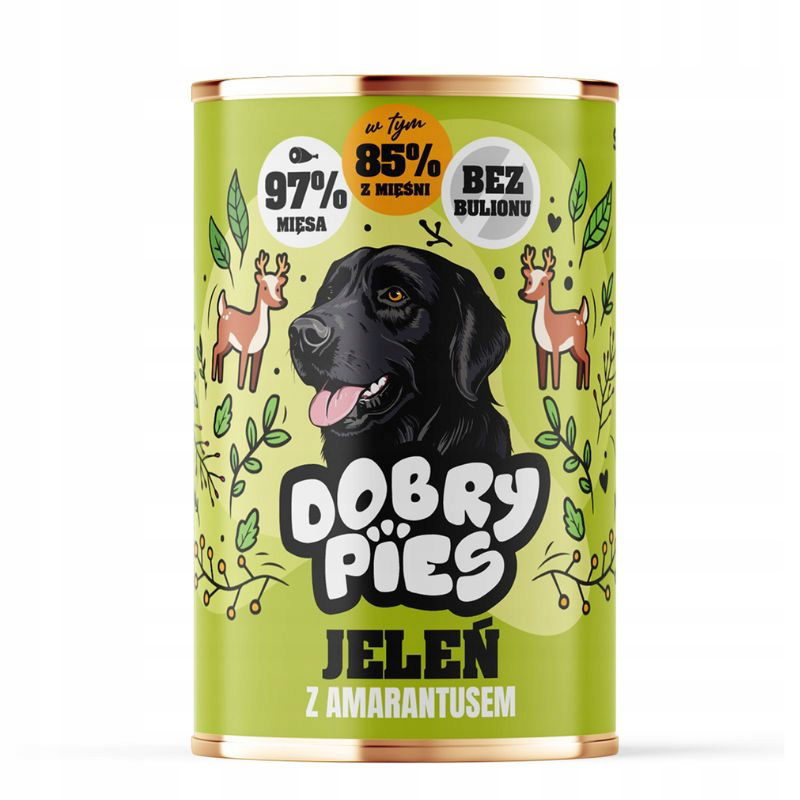 Dobry Pies 400 g Vlhké Krmivo Jeleň s Amarantom pre psov