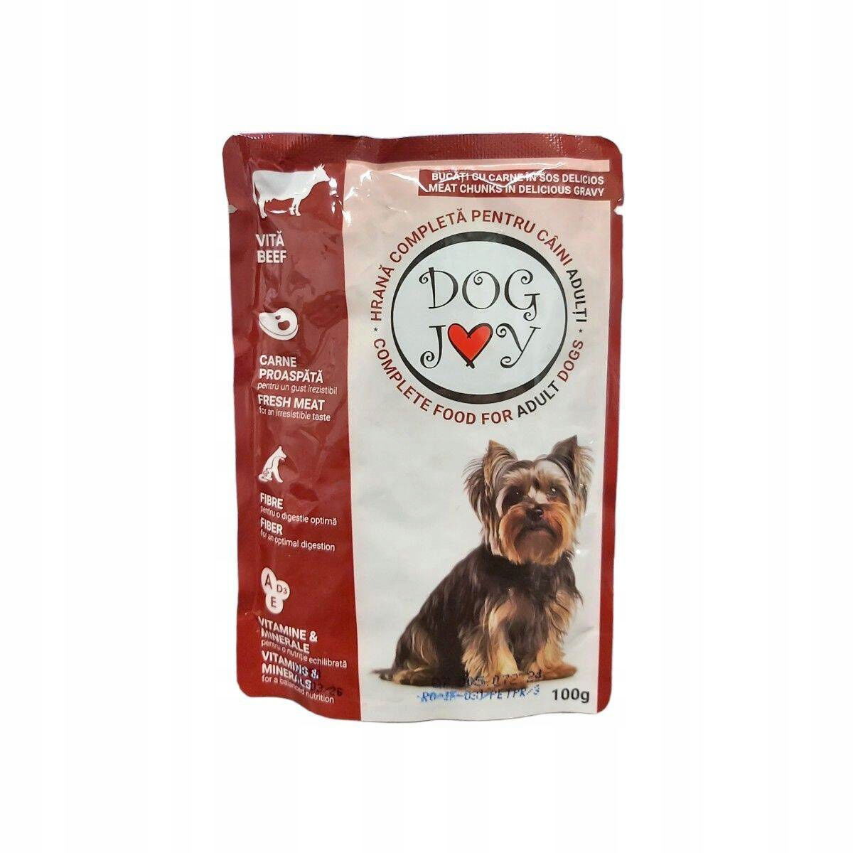 Dog Joy vlhké krmivo pre psa hovädzie mäso 100 g