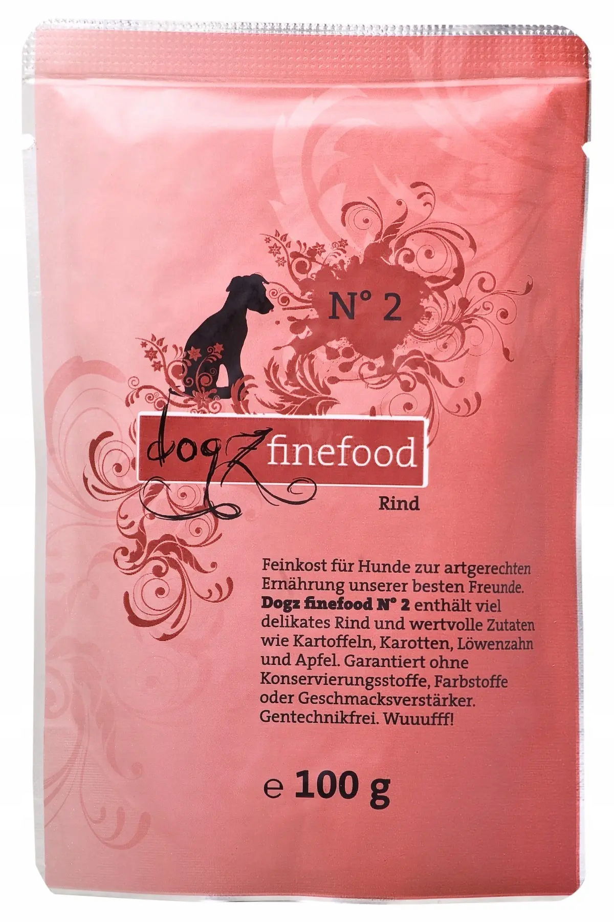 Dogz finefood No.2 hovädzie mäso 100 g vlhké krmivo pre psa