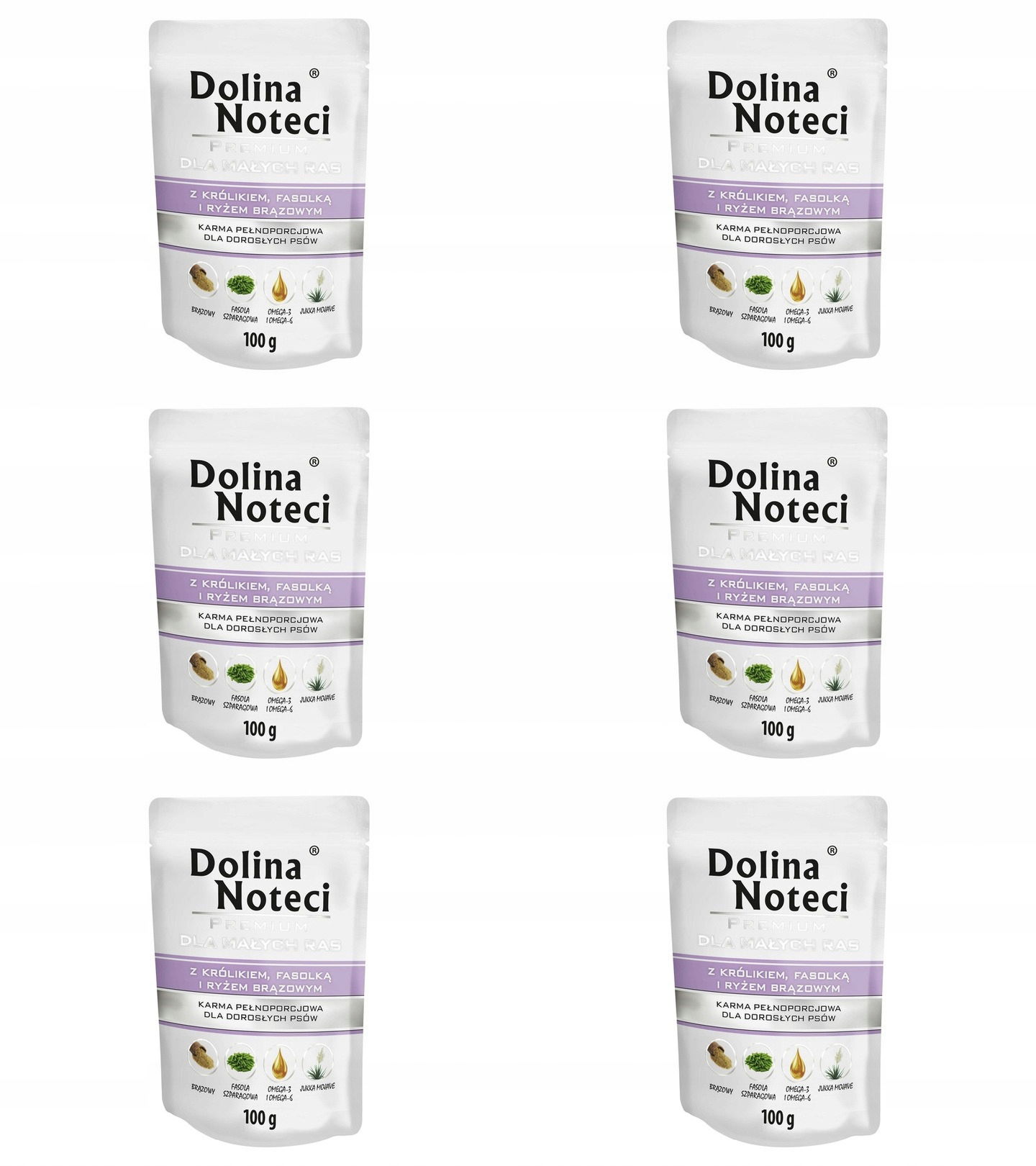Dolina Noteci Premium malé plemená Králik 6x100 g