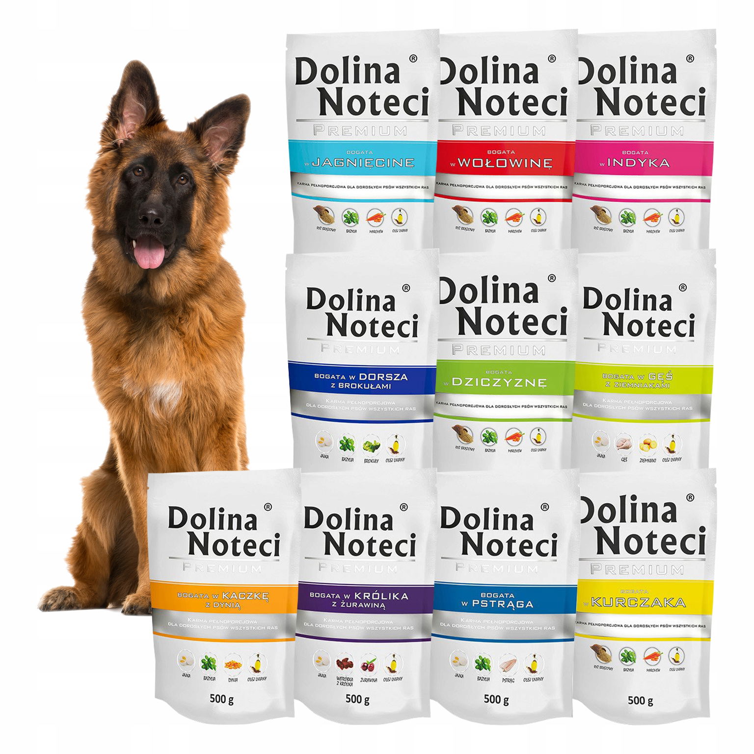 Dolina Noteci Premium Mokré krmivo pre psa MIX 10 x 500 g