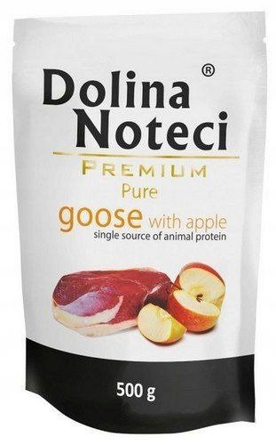 Dolina Noteci Premium Pure vlhké krmivo pre psa s husou 500 g vrecúško