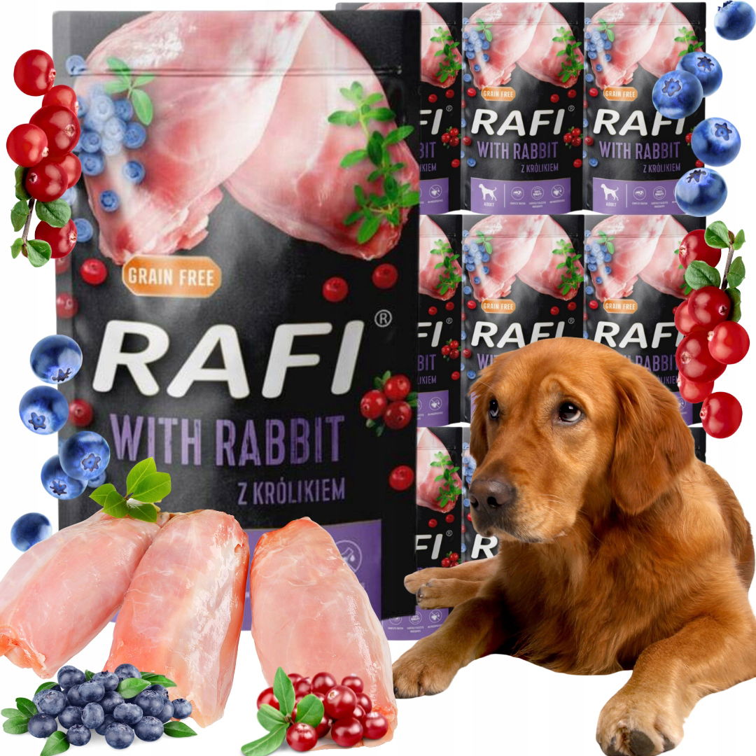 Dolina Noteci Rafi Vlhké Vlhké Krmivo Pre Dospelých Králikov Bez Obilnín 10 x 500 g