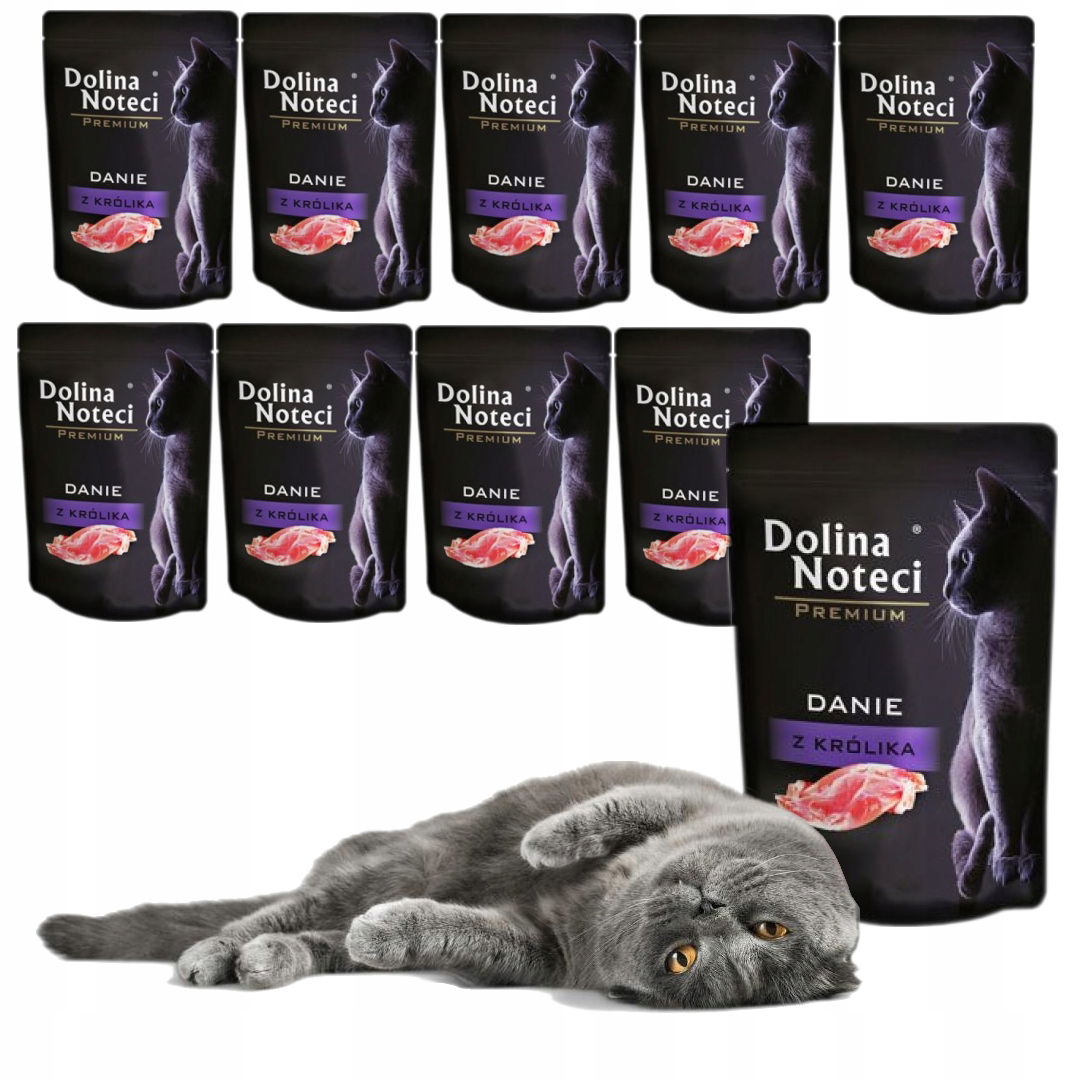 Dolina Noteci S Králikom Krmivo Pre Mačky 10x85 g