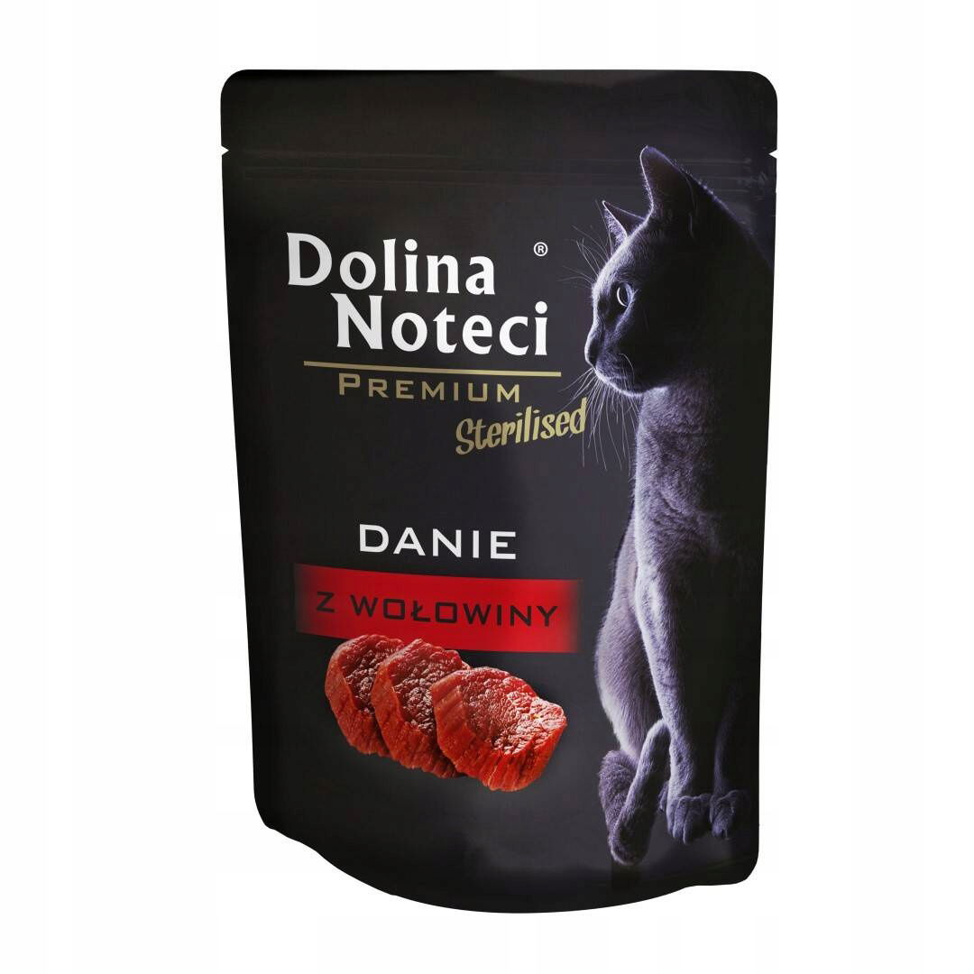 Dolina Noteci Sterilised S hovädzím mäsom Vlhké Krmivo pre mačky 85 g