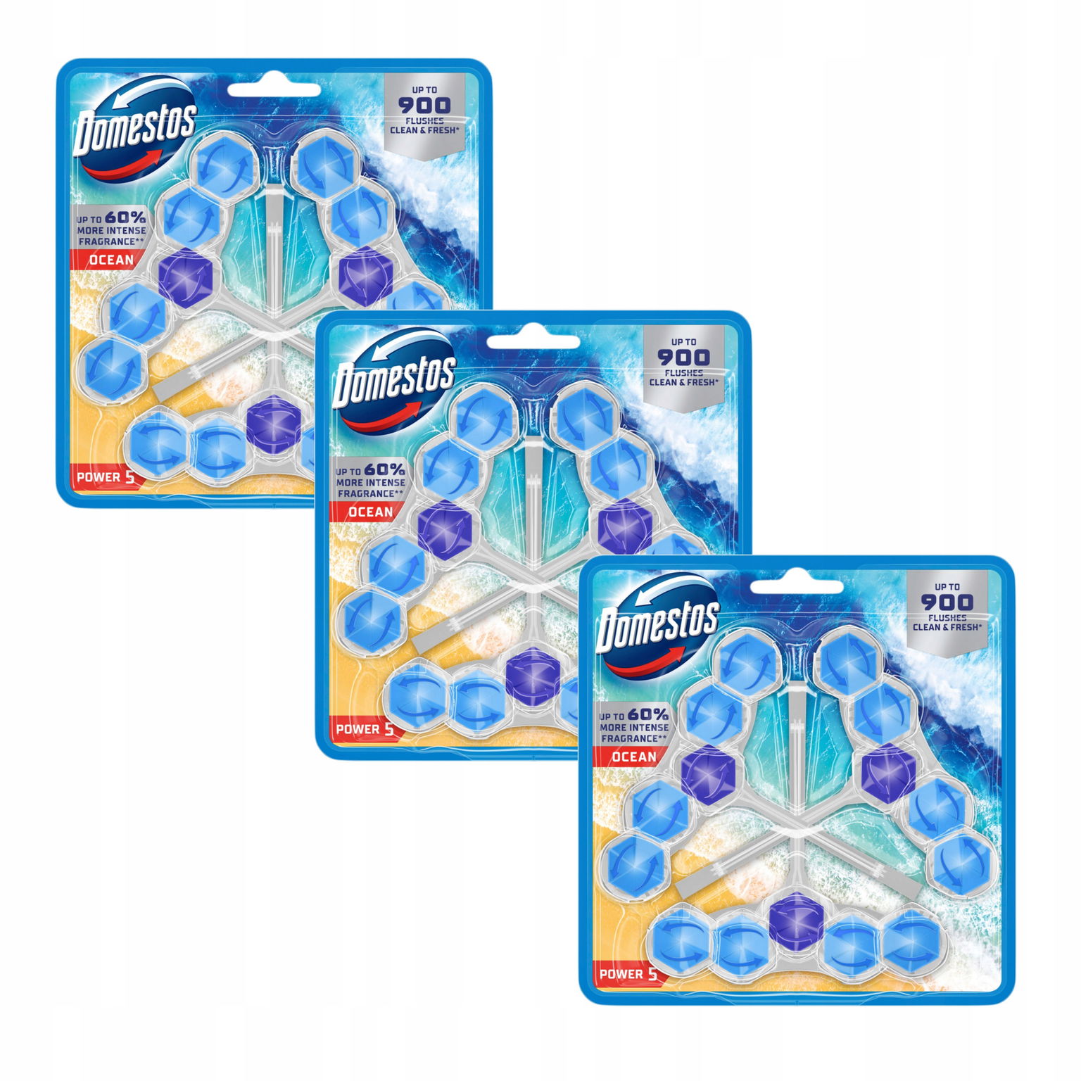 Domestos Toaletná Kocka Na Wc Power 5 P5 Ocean 9x50g