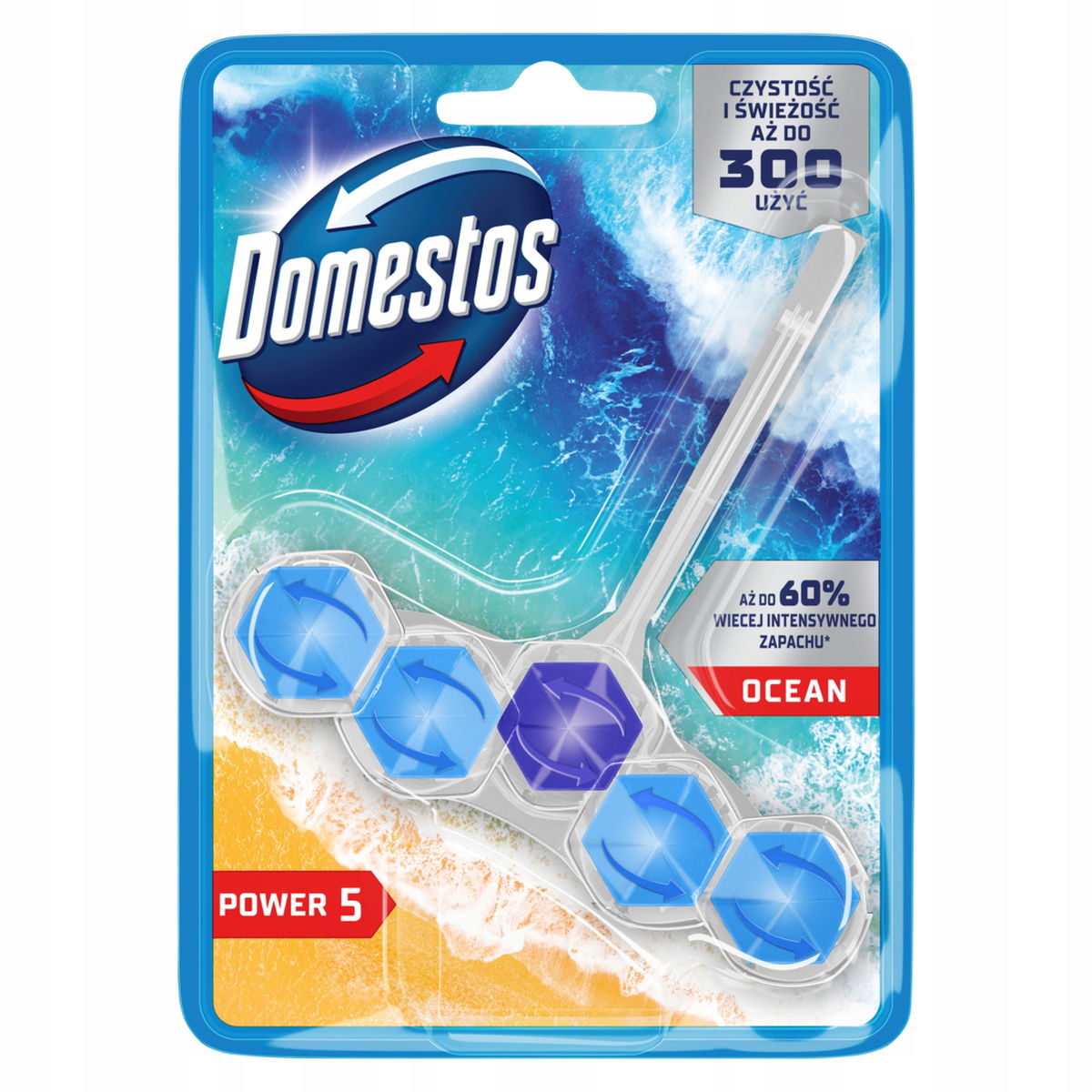 Domestos Toaletná kocka Power 5 Ocean 50 g