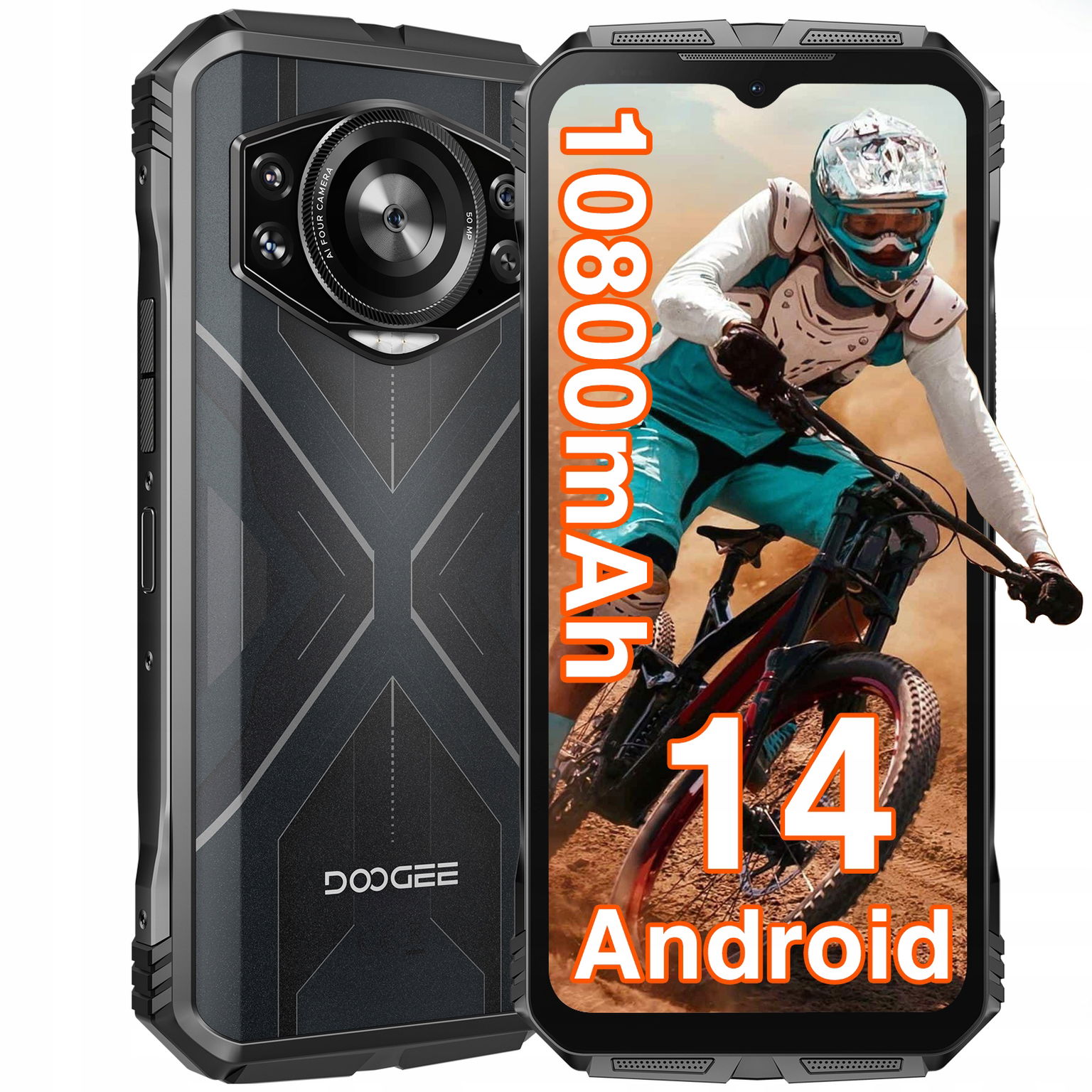 Doogee S Cyber PANCERNYSmartfón Android 14 20/256GB 6,58" 10800mAh Nfc Sim
