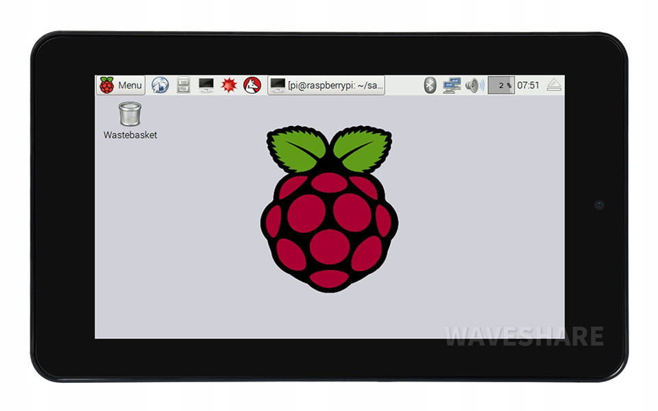 Dotykový displej 7" Dsi LCD s kamerou a krytom pre Raspberry Pi