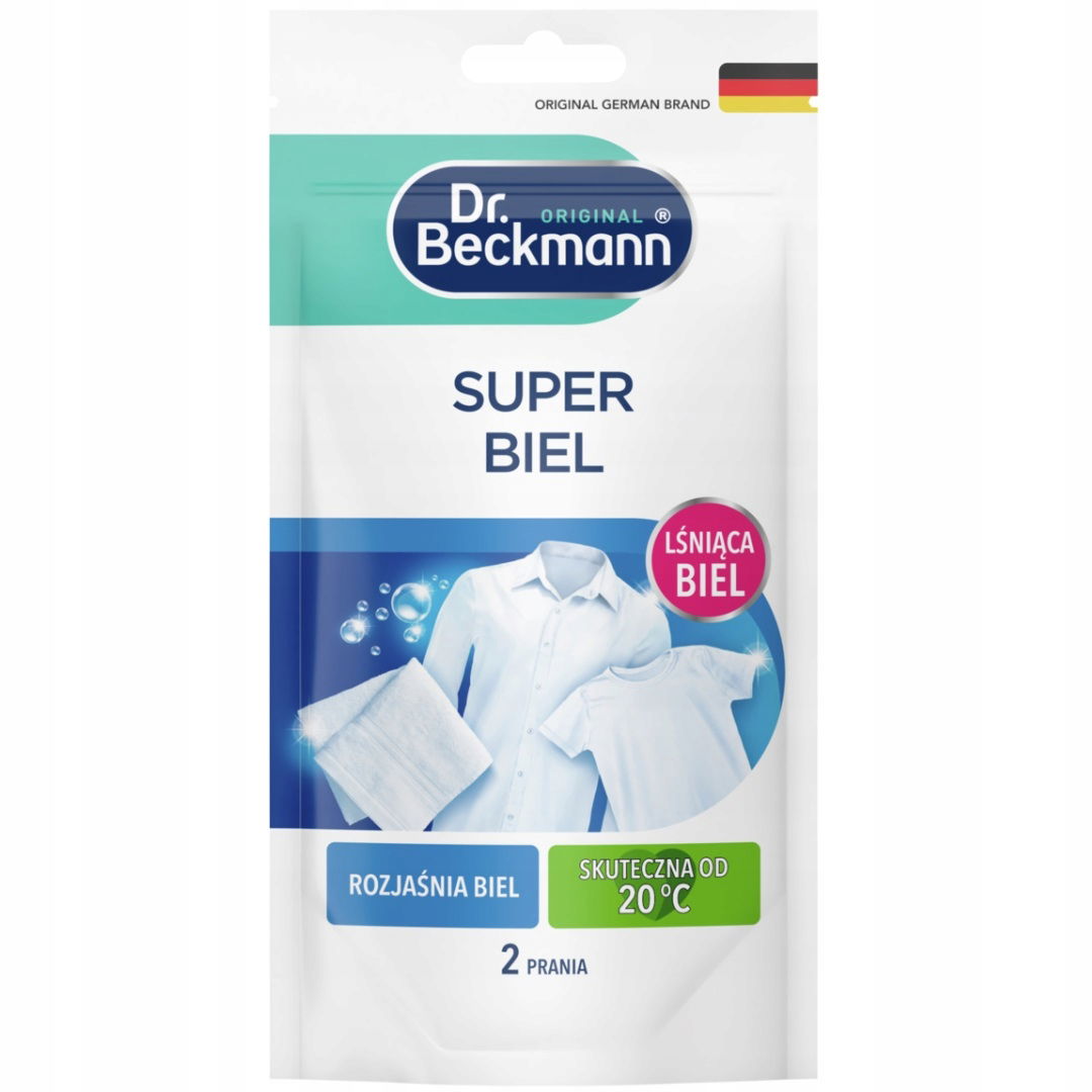 Dr. Beckmann Odstraňovač škvŕn Prášok na odstraňovanie škvŕn z oblečenia Biela 80 g