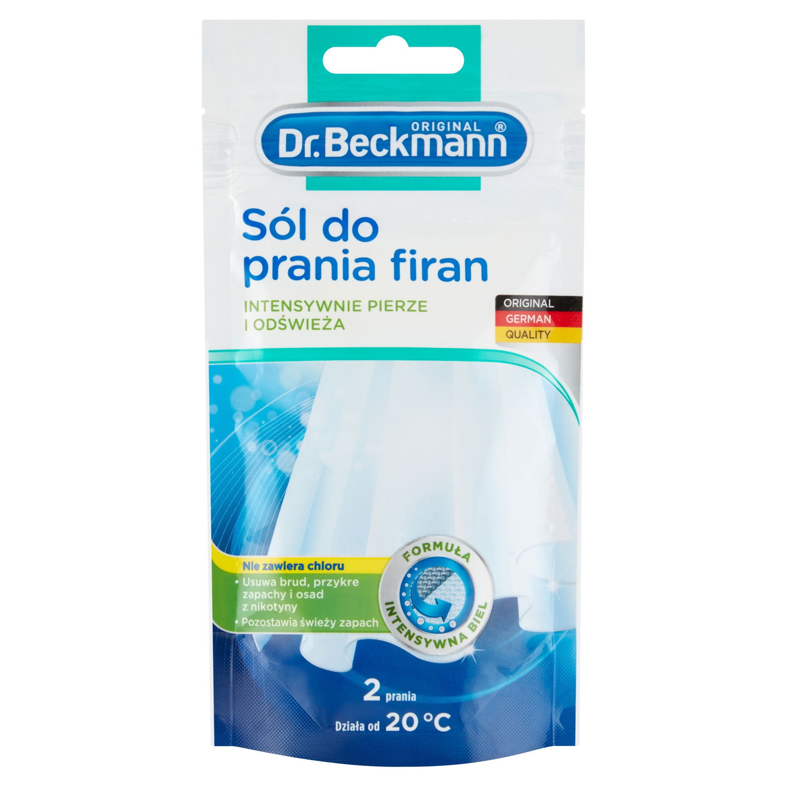 Dr. Beckmann Soľ na pranie záclon Soľ na záclony Bielidlo na záclony