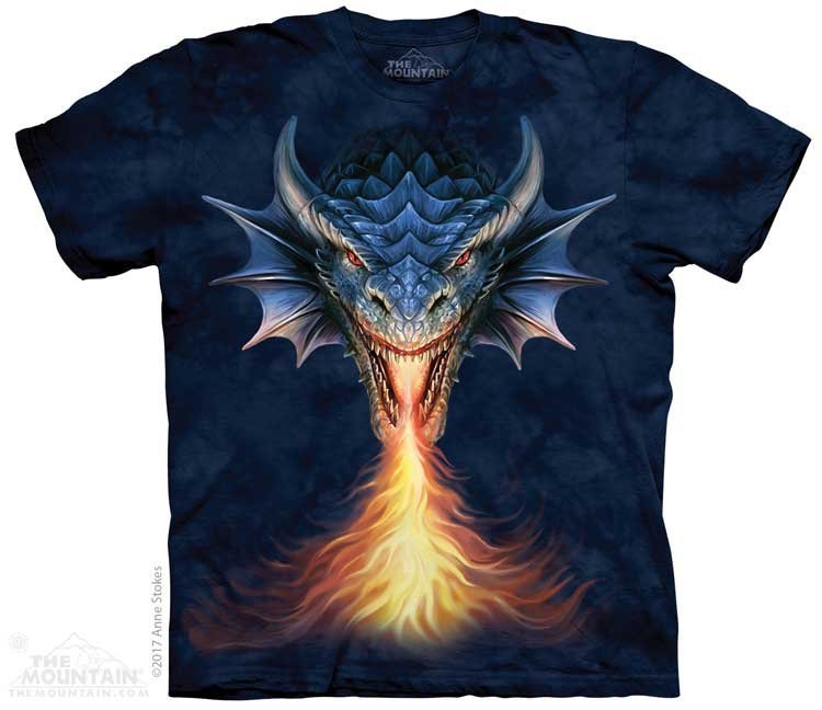 Drak Chrlíci Oheň The Mountain 3XL