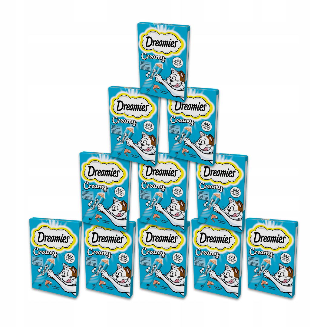 Dreamies Creamy Pochúťka Pre Mačky S Lososom 11x40g