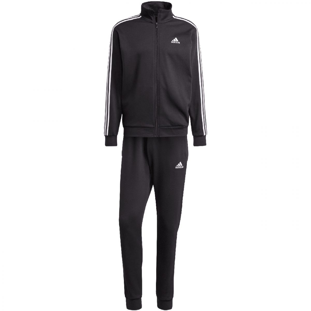 Dres adidas Basic 3-Stripes Fleece, farba čierna