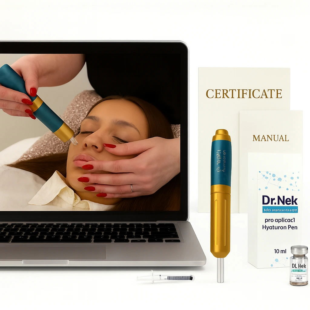 Dr.nek kurz Hyaluron Pen vrátane certifikátu a pera tlačená