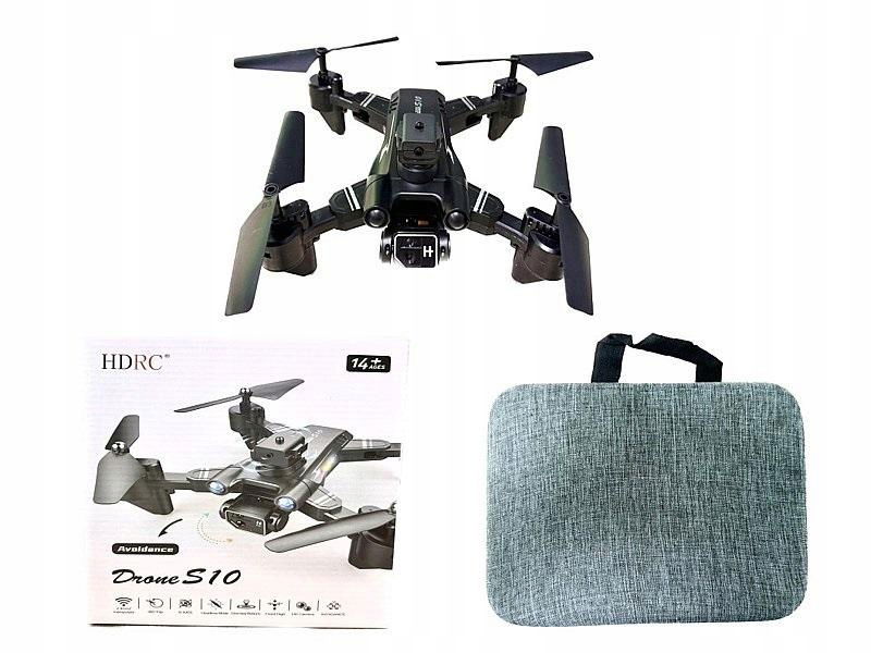 Dron s kamerou a taškou