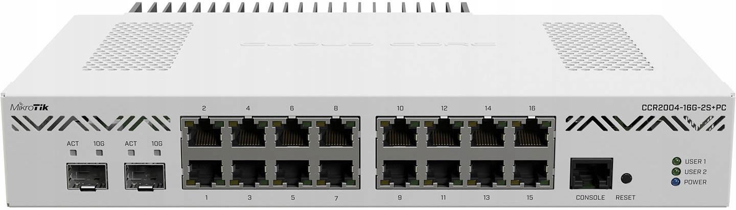 Drôtový router MikroTik CCR2004-16G-2S+PC