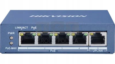 DS-3E0505P-E/M 5-portový prepínač (4xPoE)