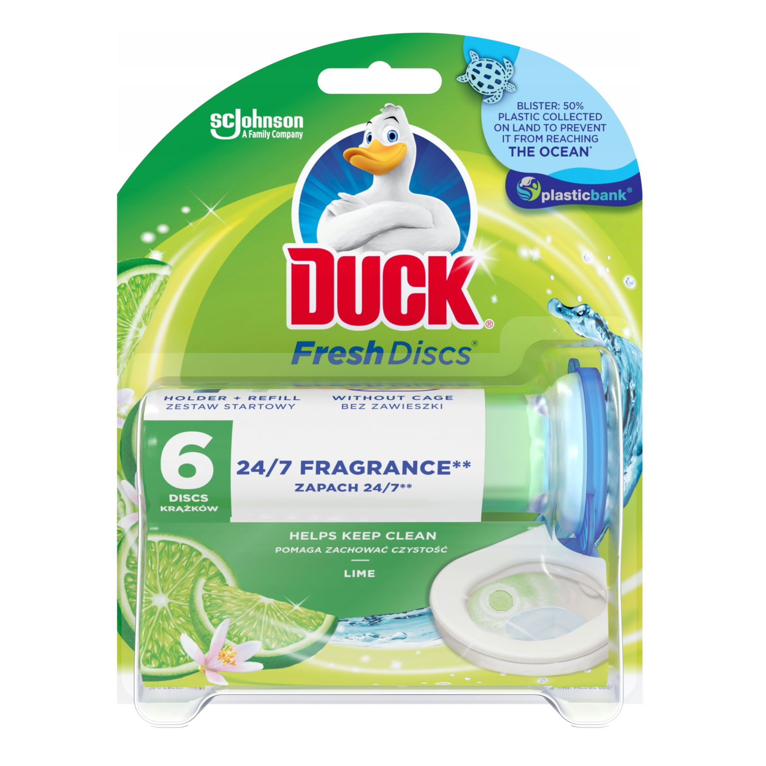 Duck Fresh Discs Wc 36ml Limetka