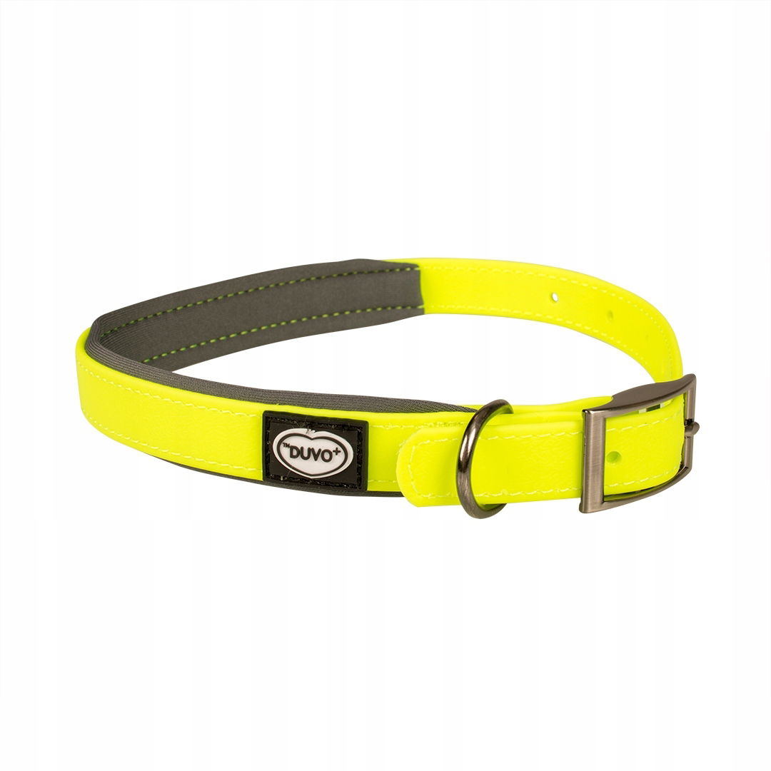 Duvo+ Neónový Pvc Obojok Žltý „L“ 35-55 cm/20 mm