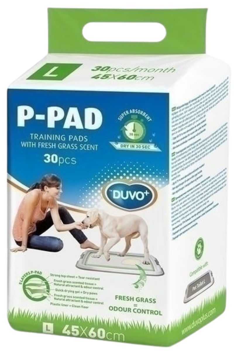 Duvo+ Podklady pre psa L 45x60 cm 5 vrstiev vôňa trávy 30ks