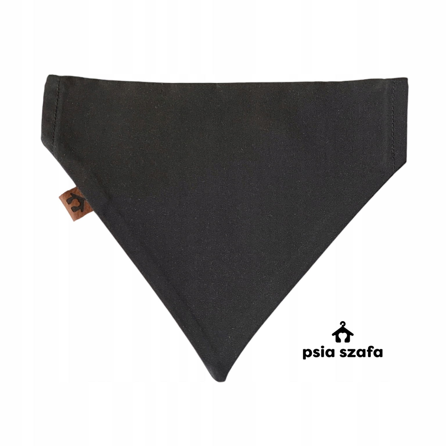 Dvojstranná bandana pre psa Čierna Xs