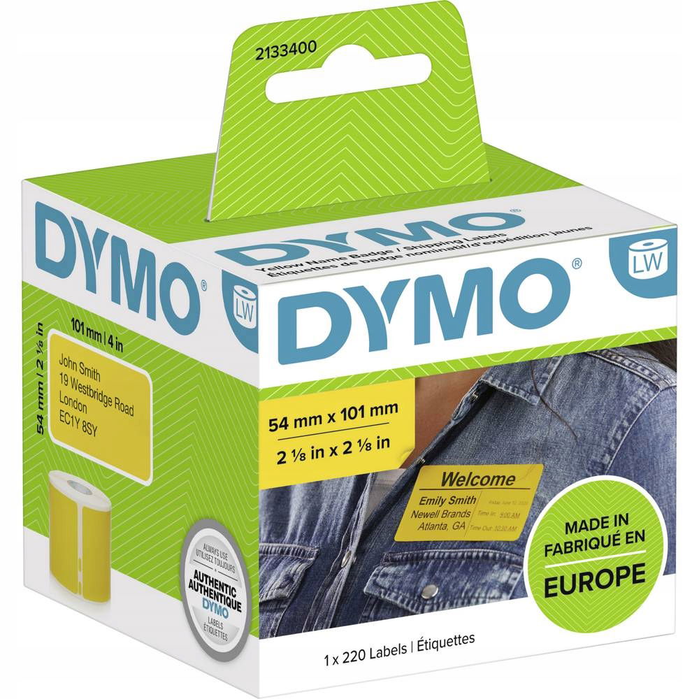 Dymo 2133400 Etiketa 54x101 mm žltá (220ks)